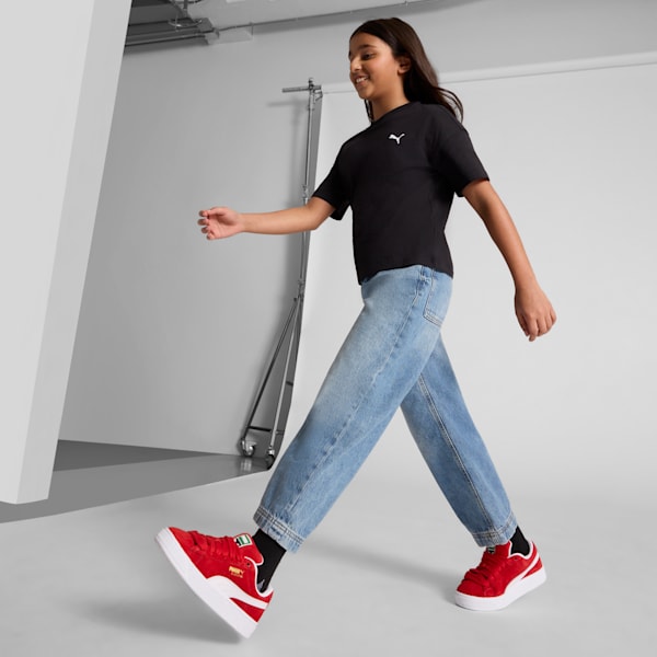 Sneakers Suede XL pour enfant et adolescent, For All Time Red-PUMA White, extralarge